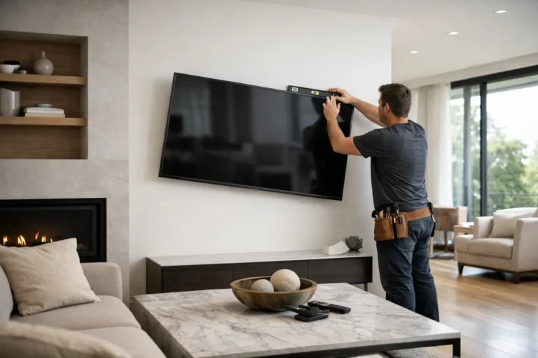 How to Fix a Crooked Mounted TV the Right Way