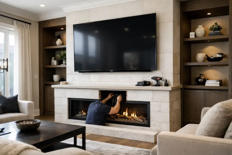 Above Fireplace TV Wiring: What It Takes