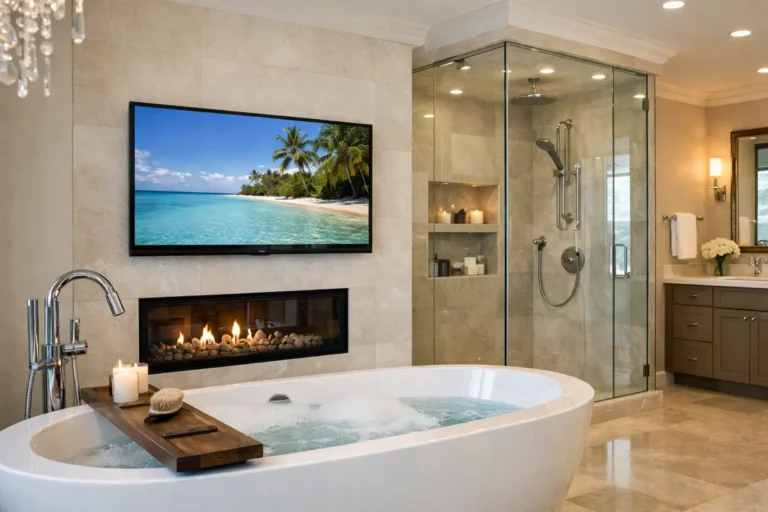 How to Mount a Bathroom TV Safely Without Risk