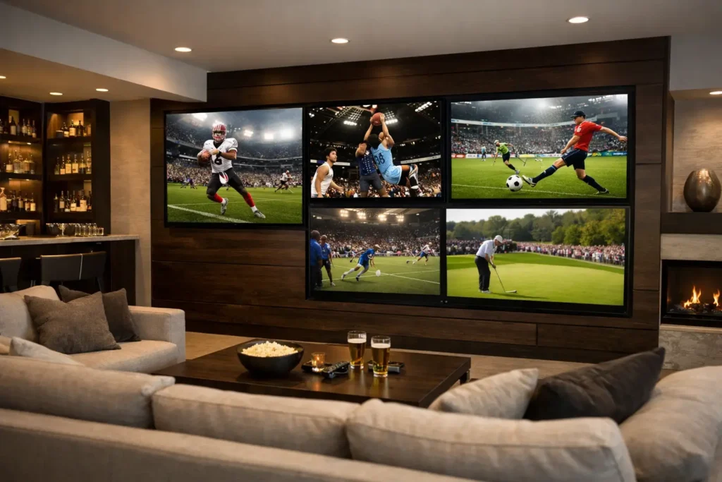 How to Set Up a Sports Viewing Wall at Home