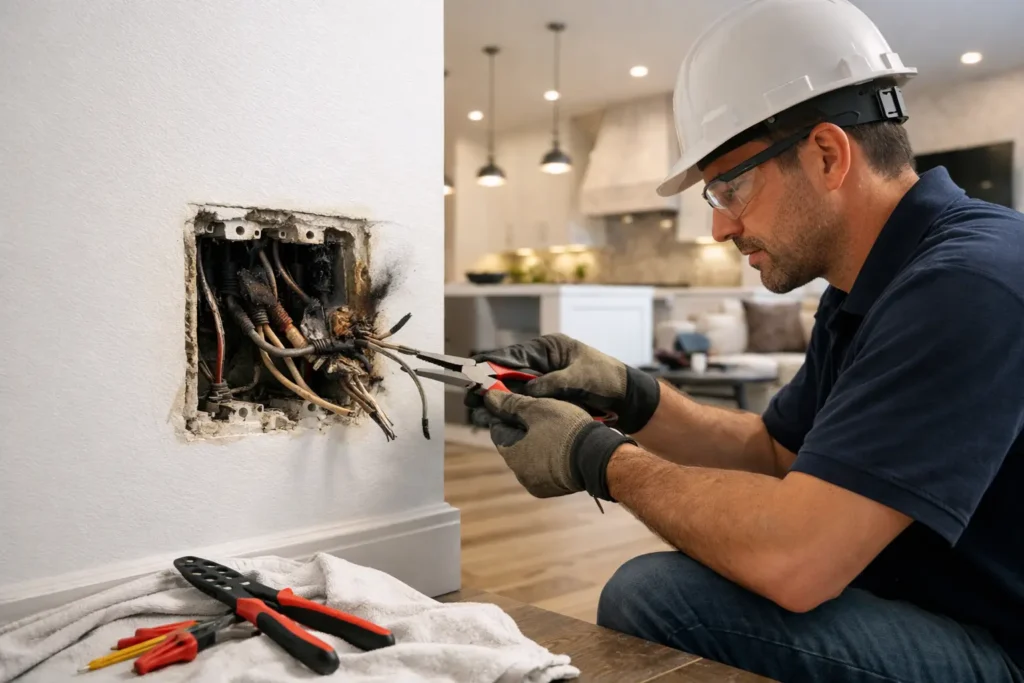 Correcting Unsafe In-Wall Wiring Safely